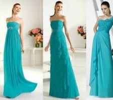 Damas de Honor  "Verde Aqua"  ó Teal ...