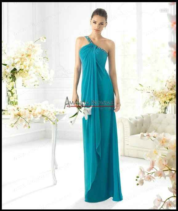 Damas de Honor  "Verde Aqua"  ó Teal ...