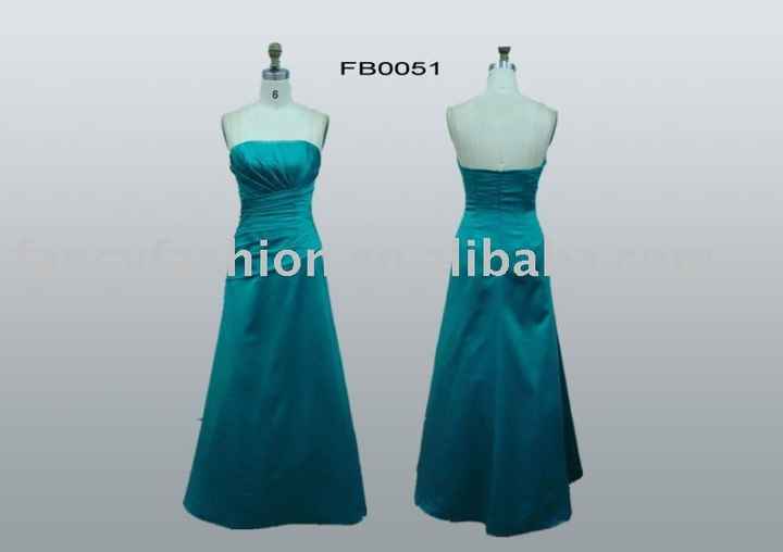 Damas de Honor  "Verde Aqua"  ó Teal ...