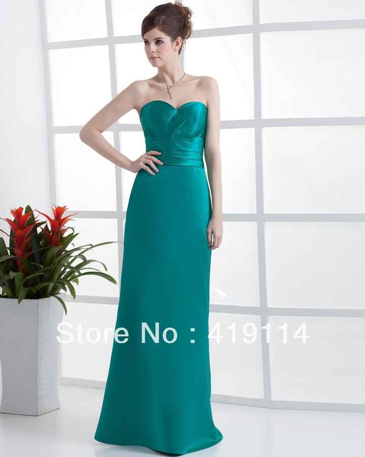 Damas de Honor  "Verde Aqua"  ó Teal ...