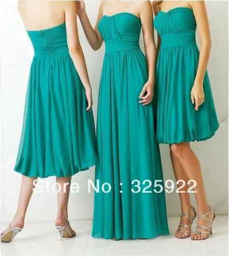 Damas de Honor  "Verde Aqua"  ó Teal ...
