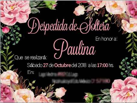 despedida invita