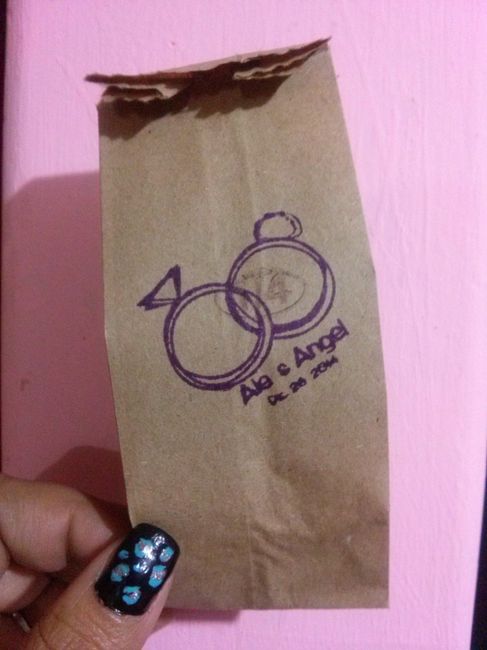 Bolsita con sello de monograma!