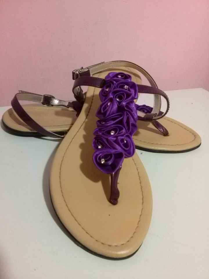 Sandalias morada!
