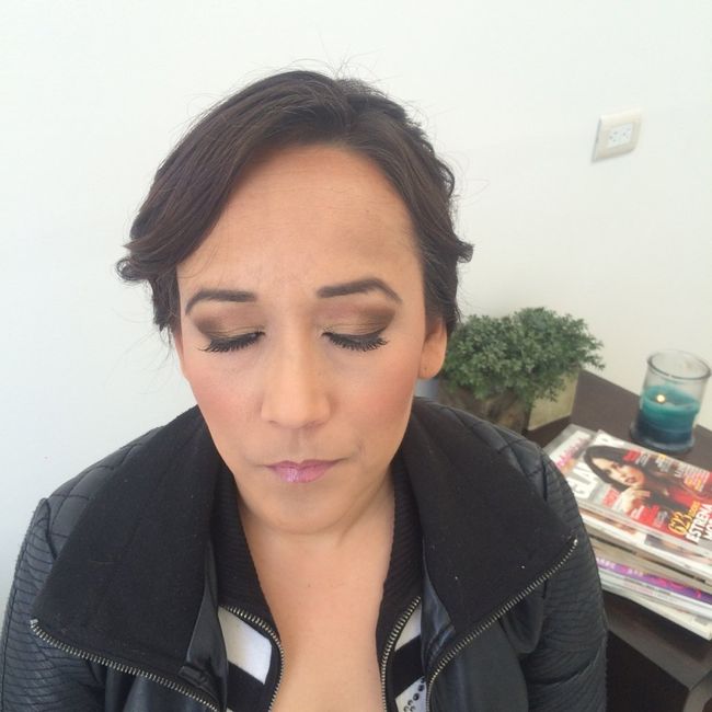 Prueba de maquillaje y peinado listo!! - 3