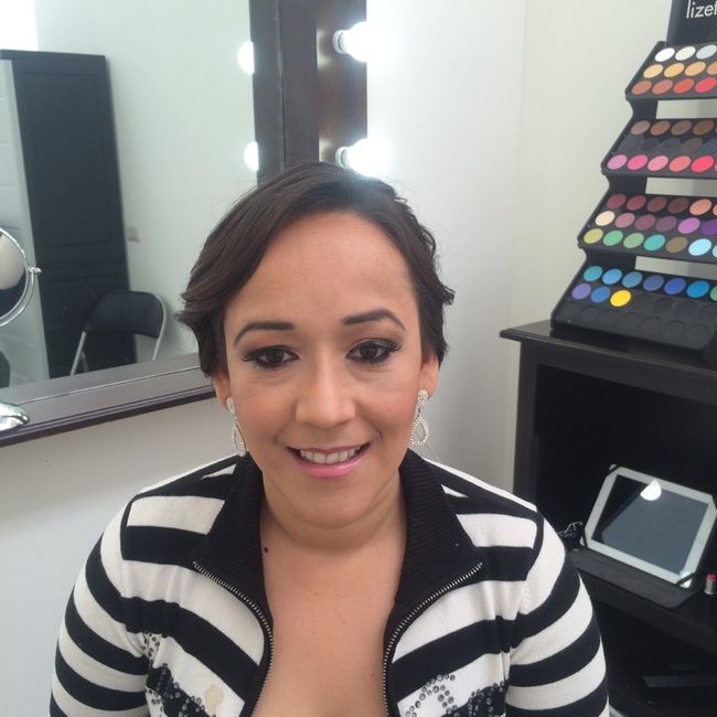 Prueba de maquillaje y peinado listo!! - 4