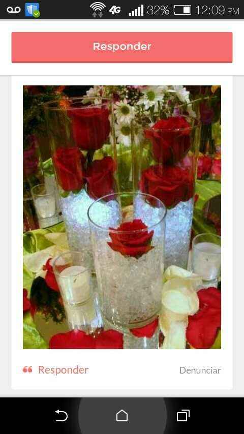 Centro de mesa en color rojo!!! - 2