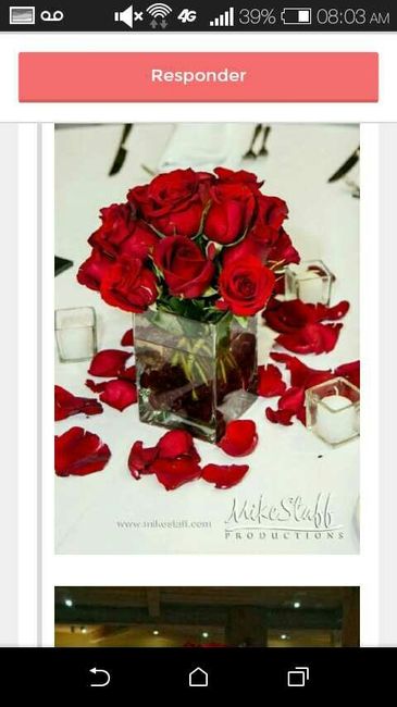 Centro de mesa en color rojo!!! - 1