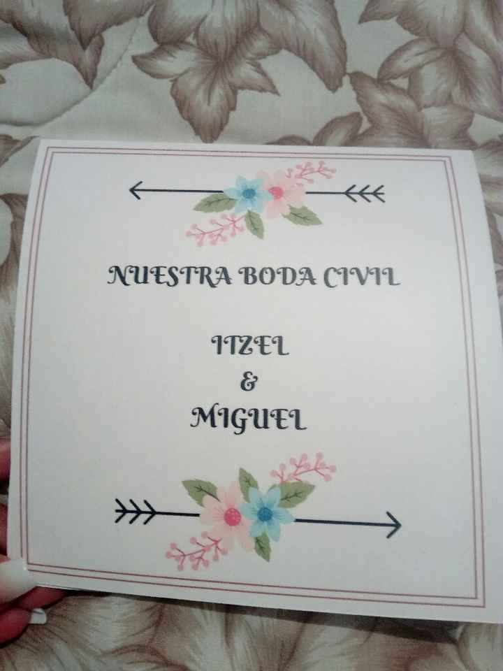 Invitaciones para la boda civil 😍😁💑 - 1