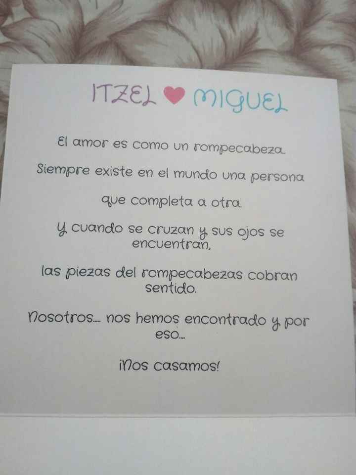 Invitaciones para la boda civil 😍😁💑 - 2