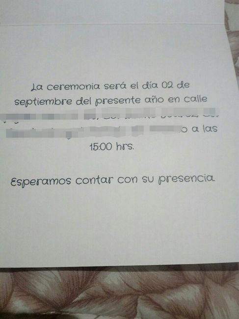 Invitaciones para la boda civil 😍😁💑 - 3
