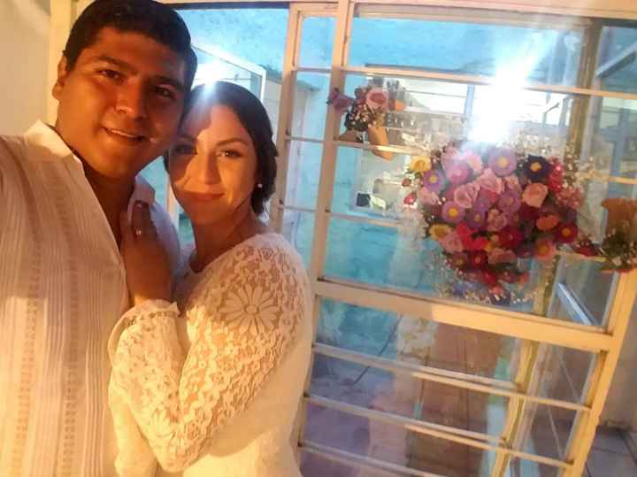 El viernes 15 de noviembre cuando nos casaos al civil. Estabamos festejando en casa de mi suegra y a