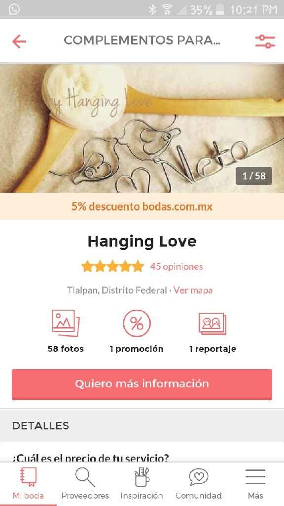 Llegó el gancho para mi vestido! - 1
