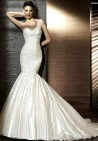 Vestidos de novia corte sirena - 1