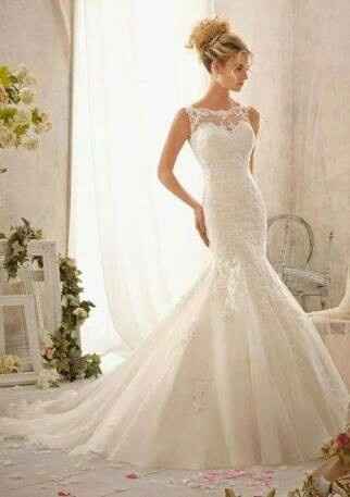 Vestidos de novia corte sirena - 4