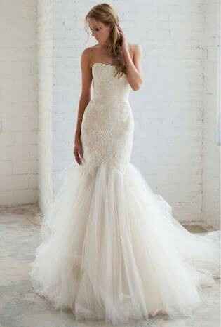 Vestidos de novia corte sirena - 10