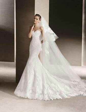 Vestidos de novia corte sirena - 12