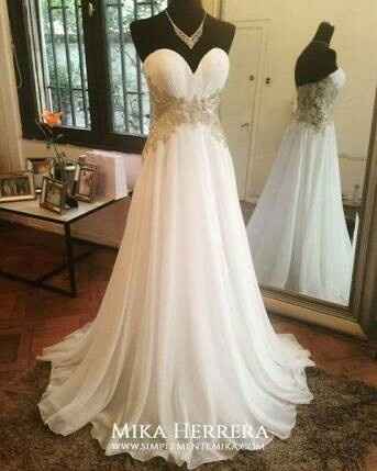 Vestidos de novia corte imperio - 1