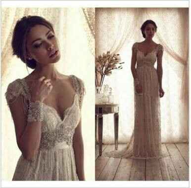 Vestidos de novia corte imperio - 4