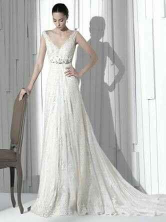 Vestidos de novia corte imperio - 10