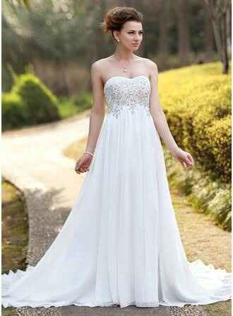 Vestidos de novia corte imperio - 12