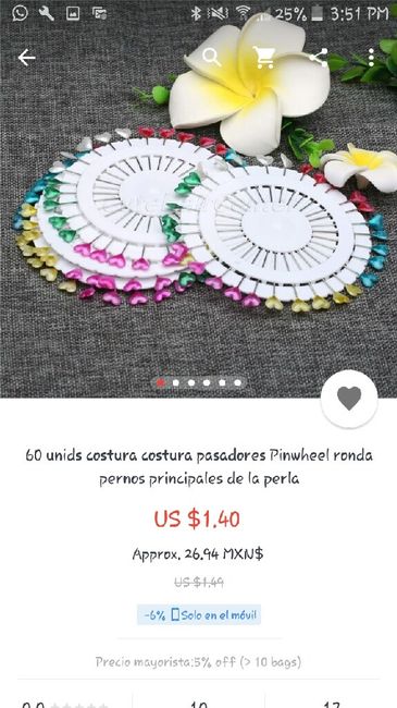 Alfileres para el baile del billete - 1