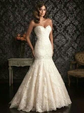 Vestidos de novia corte sirena - 16