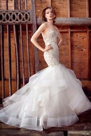 Vestidos de novia corte sirena - 17
