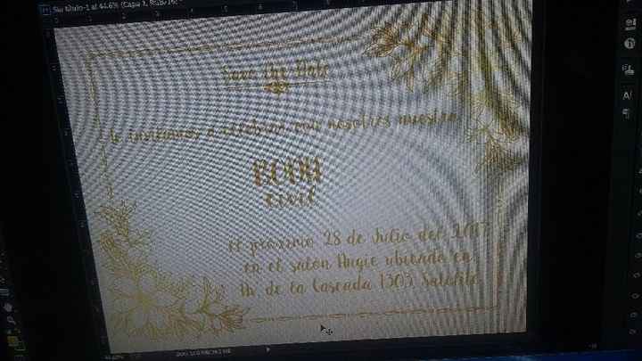 Diseñando invitaciones para boda civil - 2