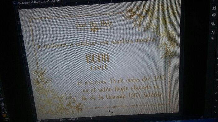 Diseñando invitaciones para boda civil - 2