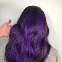 Cabello morado para la boda - 2