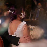 Novia con cabello morado - 2