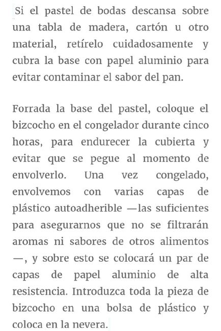 Tradición: congelar el pastel de boda? - 3