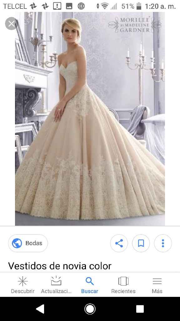 Vestido en Color Shampagne o rojo? - 1