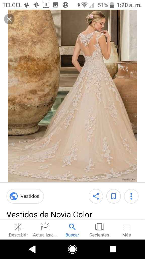 Vestido en Color Shampagne o rojo? - 2