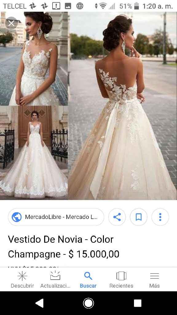 Vestido en Color Shampagne o rojo? - 3