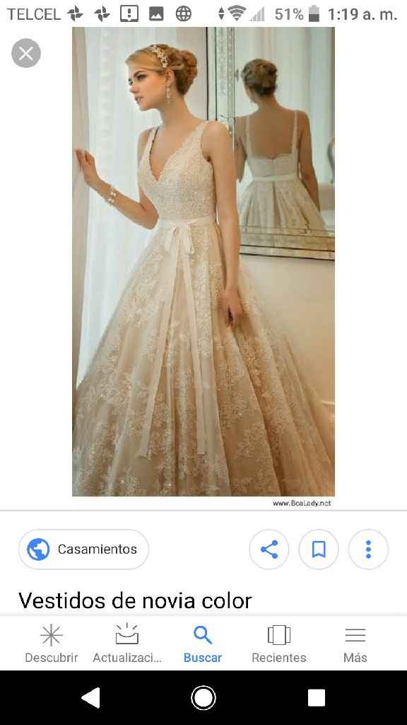 Vestido en Color Shampagne o rojo? - 7