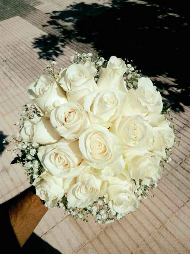 Ramos con rosas blancas naturales!! - 12