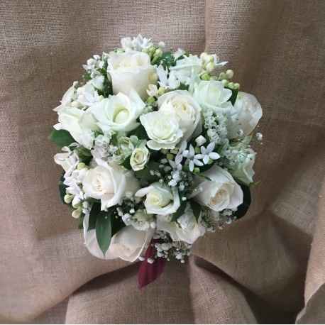 Ramos con rosas blancas naturales!! - 16