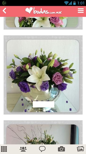 Arreglos de mesa con flores naturales - 1