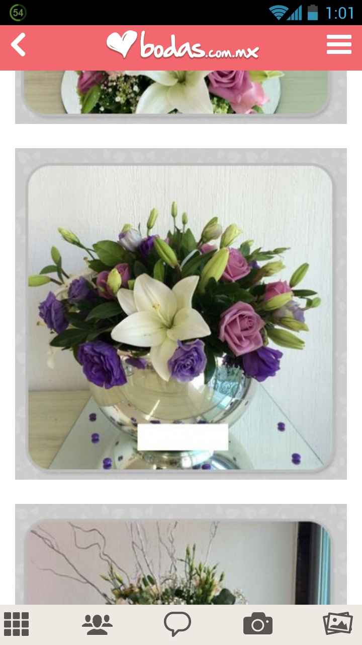 Arreglos de mesa con flores naturales - 1