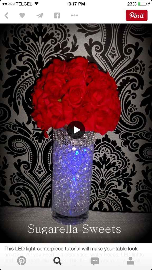 Centros de mesa negros para la playa? - 1