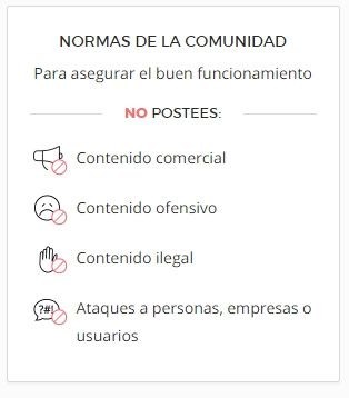 reglas comunidad