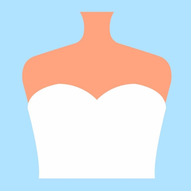 2. escote corazón