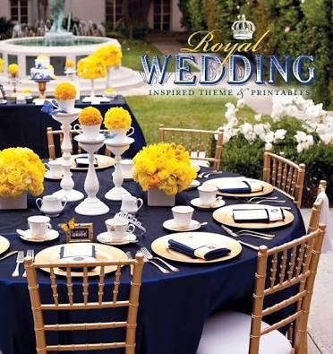 Ideas para Boda en azul con amarillo 2