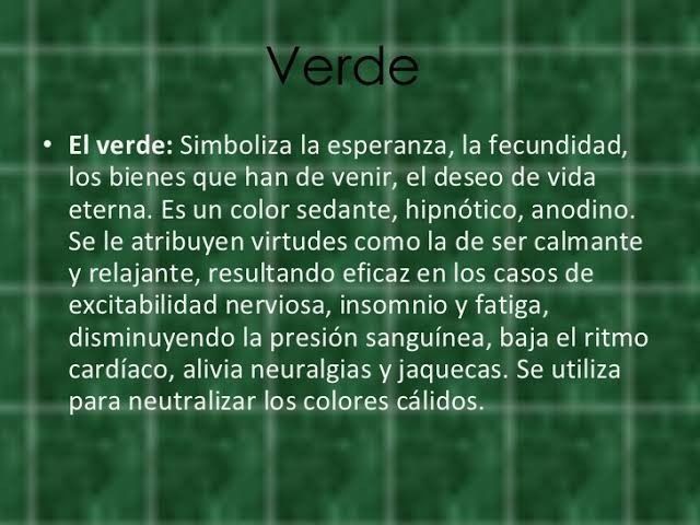 Colores Significado del Verde 1