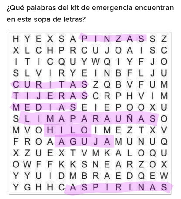 Kit de emergencia para novias - 1