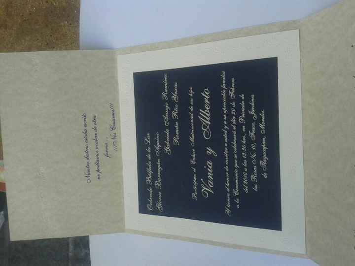 Finalmente las invitaciones las hicieron como quisieron :/ - 2