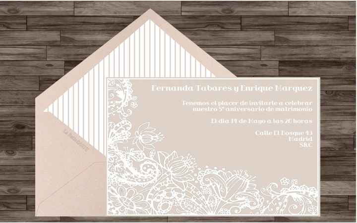 Una idea  para invitaciones