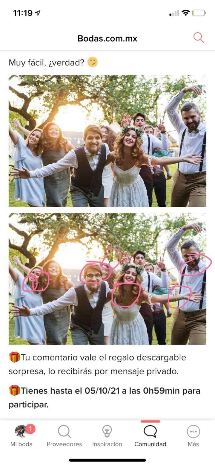 Descubre las 7 diferencias y gana un REGALO DE BODA🎁 - 1